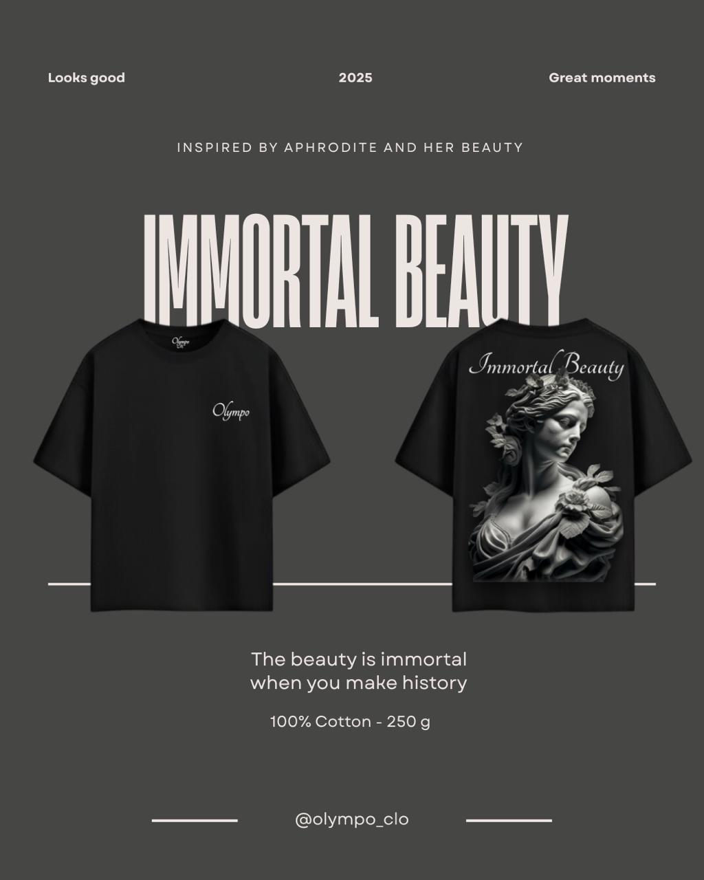 Camiseta Oversize "immortal Beauty"